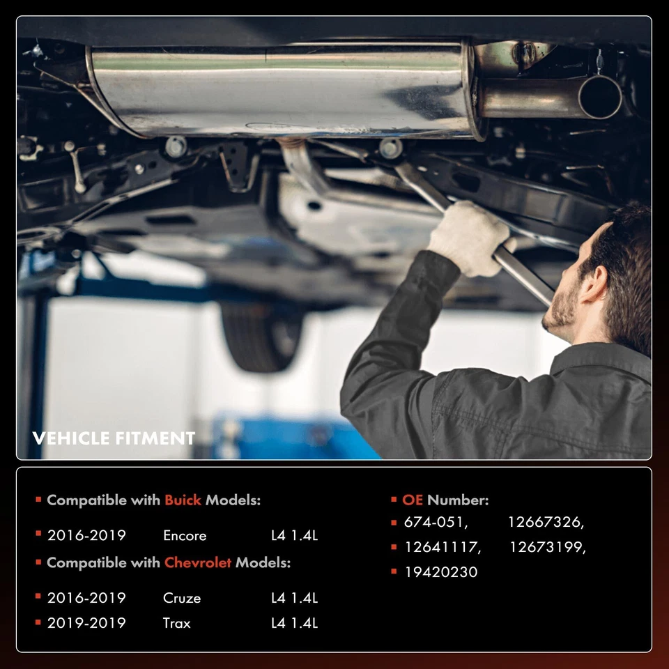 Convertidor catalítico frontal para Buick Encore 2016-2019 Chevrolet Cruze 1,4 L Foto 2 de 4