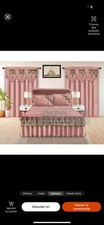 Luxury Lace-Embroidered Duvet cover  bedding set with matching Bed Skirt