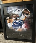 Tom Brady Autographed New England Patriots Framed “In Focus” 20x24 Fanatics