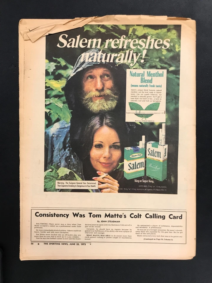 VTG June 23 1973 The Sporting News Magazine MLB Ron Santo #10 Chicago Cubs HOF! - Image 2 of 2