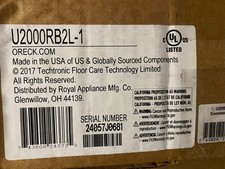 Oreck U2000RB2L-1 12" Upright Bagged Vacuum Cleaner NEW 