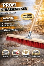 Straßenbesen mit holz Stiel Industriebesen K...