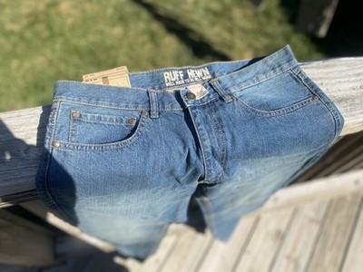NWT Ruff Hewn Men s Jeans Classic Straight Fit Medium Stonewash 5 Pocket 33x32