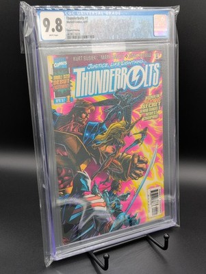 Thunderbolts #1 CGC 9.8 White Pages 2nd Print Pink Marvel Comic 1997 Low Census 