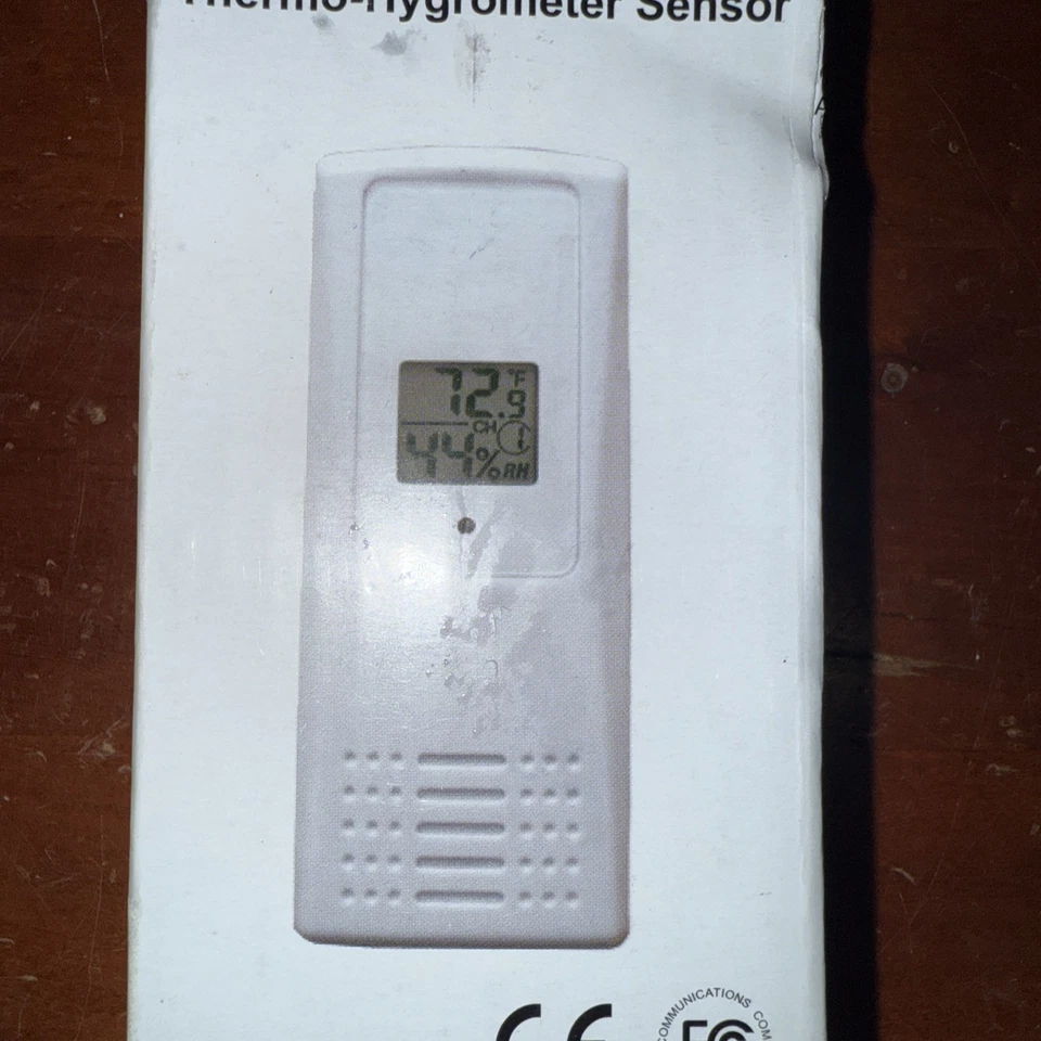 Ambient Weather F007TH Wireless Thermo-Hygrometer for Thermohygrometer, White  - Image 3 of 4