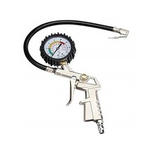 Manometro Pressione Gomme Pneumatici Aria Compressore Pistola per Gonfiare - Miniatura 1