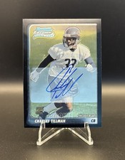 Charles Tillman 2003 Bowman Chrome Rookie Auto RC #240 Rookie Card Bears. rookie card picture