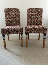2 upcycled, contemporary dining chairs