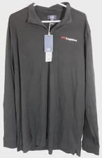 NWT - Cutter & Buck Long Sleeve Polo Peruvian Pima Cotton Sz XXL Black Shirt 2XL