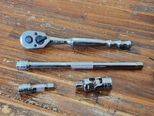 Blue Point 1/4" Quick Release Ratchet Extension Swivel Head Set BPRTR936 BLPTXK6