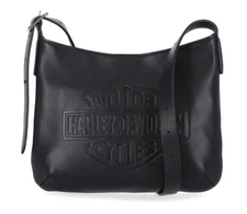 Harley Davidson Womens Bar & Shield Logo Leather Crossbody Purse Black MHW099/08