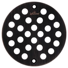 4-Inch Screw-in Shower Strainer Drain Cover Replacement Floor Strainer Oil R...