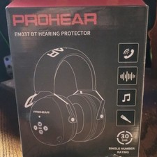 PROHEAR EM037 Electronic Shooting Earmuffs Bluetooth 30dB SNR Black/Orange