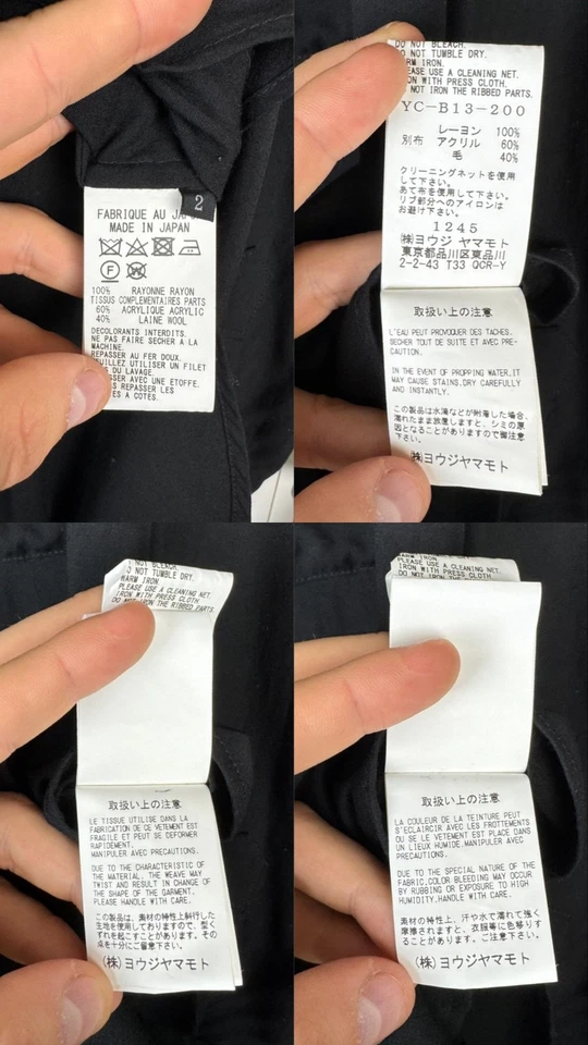 Camisa para mujer Y's by Yohji Yamamoto hecha en Japón - talla 2 talla grande ajuste unisex Foto 4 de 4