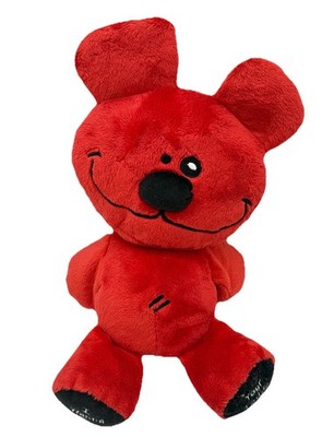 Vintage Y2K Hot Topic Red 'I Wanna B Teddy Bear' Plush Emo Goth Scene 12  RARE