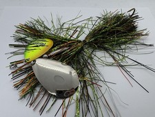 8” Musky Mayhem Trigger 7/9 Custom Fire Tiger Tinsel Bucktail Musky Lure