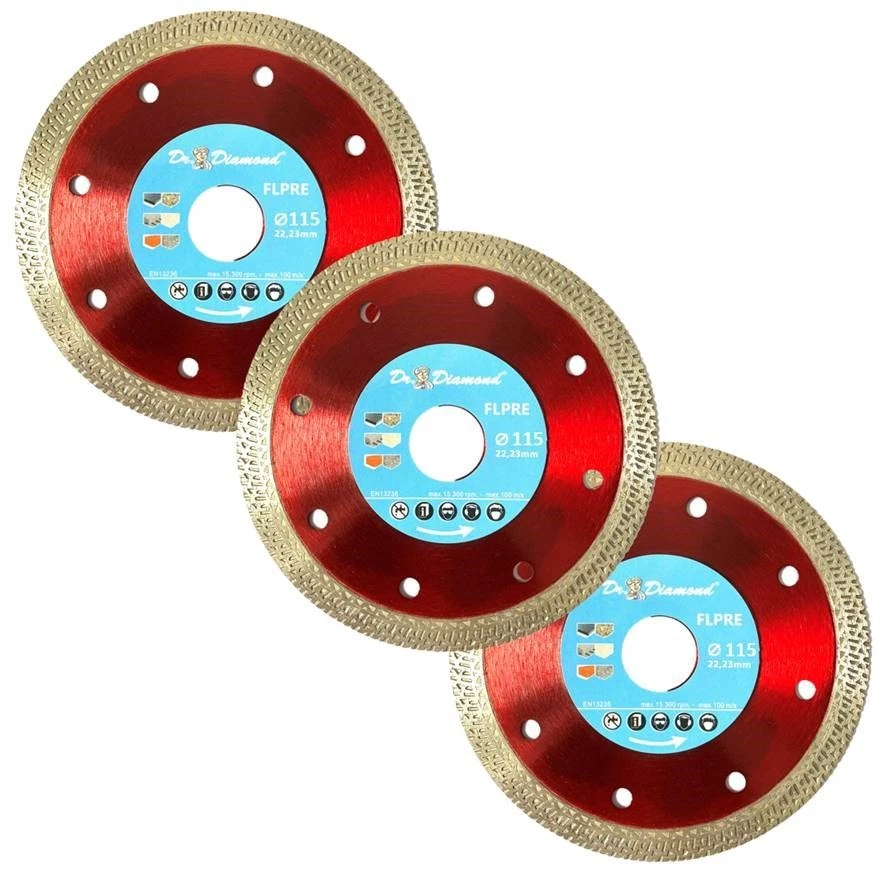 Profi Diamantscheibe 125 mm Fliesen Granit Feinsteinzeug DiamantTrennscheibe - Bild 3 von 4