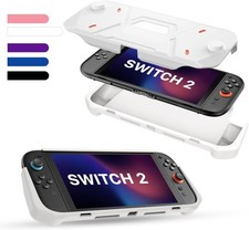 FIWWAT Protective Case for Nintendo Switch 2 2025 , TPU Middle Frame PC Front