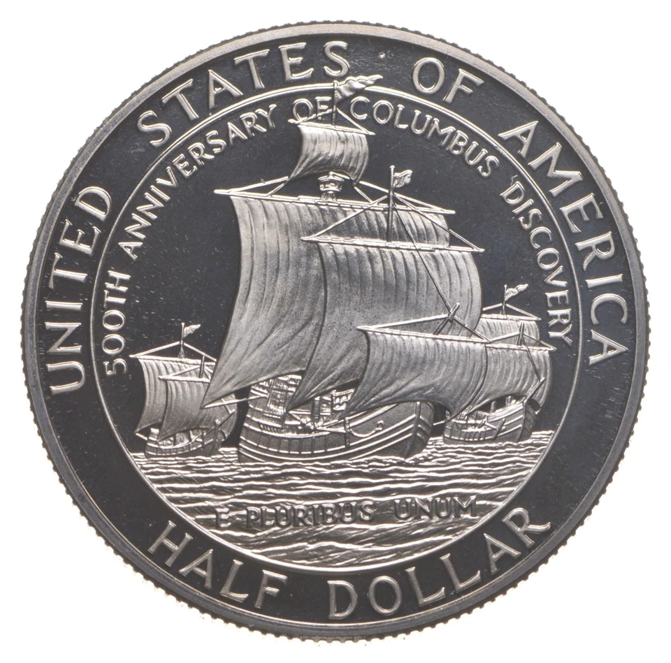 1992-S Proof Columbus Commemorative Half Dollar - Image 2 of 3