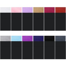Xuhal 12 Pcs Men's Flat Prefolded Pocket Square Masculine Polyester Suit Rect...