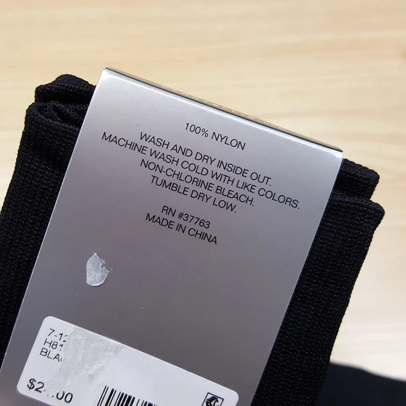 Paquete de 3 calcetines de vestir PERRY ELLIS negros lisos a cuadros Chevron de nailon elásticos Foto 3 de 4