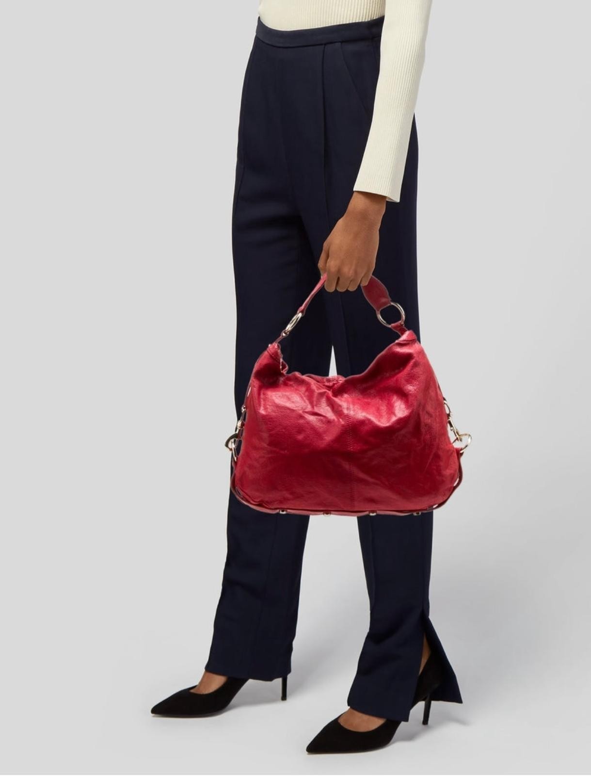 Excellent Condition Rebecca Minkoff Red Leather Bucket Style Hand/Shoulder Bag