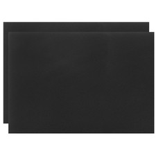 2Pcs Rubber Sole Sheet 1.8mm Thick Repair Non-Slip Replacement Pad Black