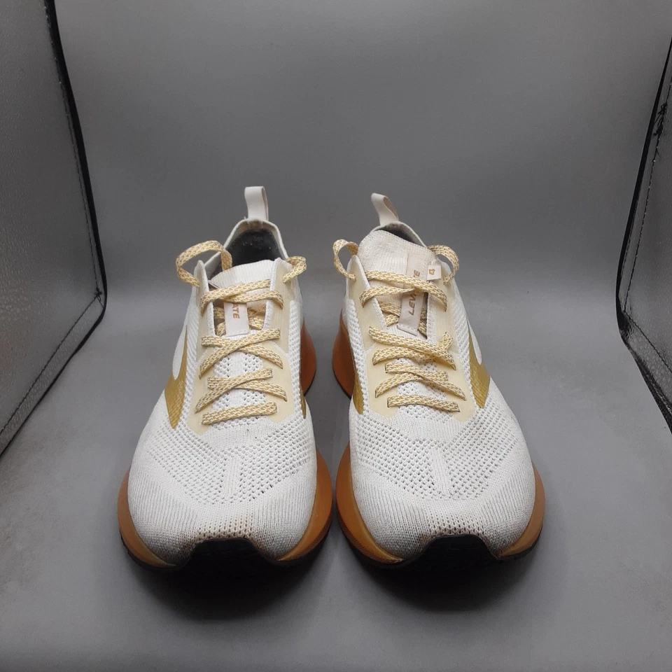 Brooks Levitate 4 Zapatos Mujer Talla 8 Blanco Dorado Tenis para Correr Tejidos Foto 2 de 4