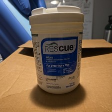 Rescue Wipes 160 Count For Veterinary Use Fragrance Free Exp. 08/2025 NEW