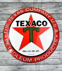 VINTAGE TEXACO 12" Dome MOTOR OIL PORCELAIN SERVICE PUMP STATION GASOLINE SIGN