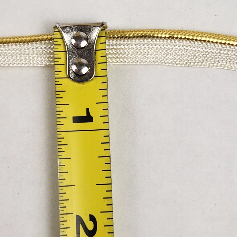 Gold Piping Trim Metallic Welting Cording Tape Bulk Lot of 73 Yards 3 pieces VTG - Image 4 of 4