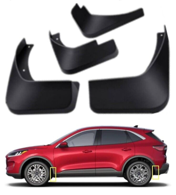 Mud Flaps Kit for 2020-2024 Ford Escape Splash Guard Front & Rear - 4 pc set NEW-image