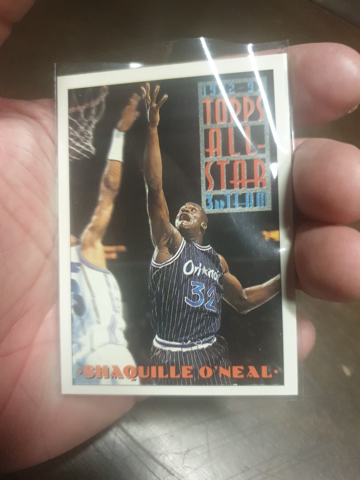 Shaquille O neal 92 93 Topps All star 3rd Team Card 134 Nice Classic 