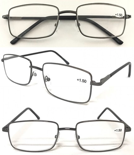 Klassische schlichte Lesebrille Federscharnier Komfort Langarm Abdeckung Brille L15 - Bild 6 von 30