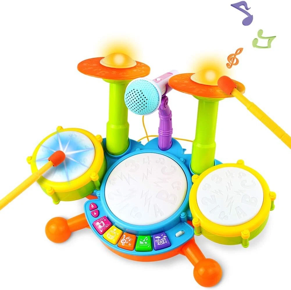 Toy drum kit hotsell 2 year old