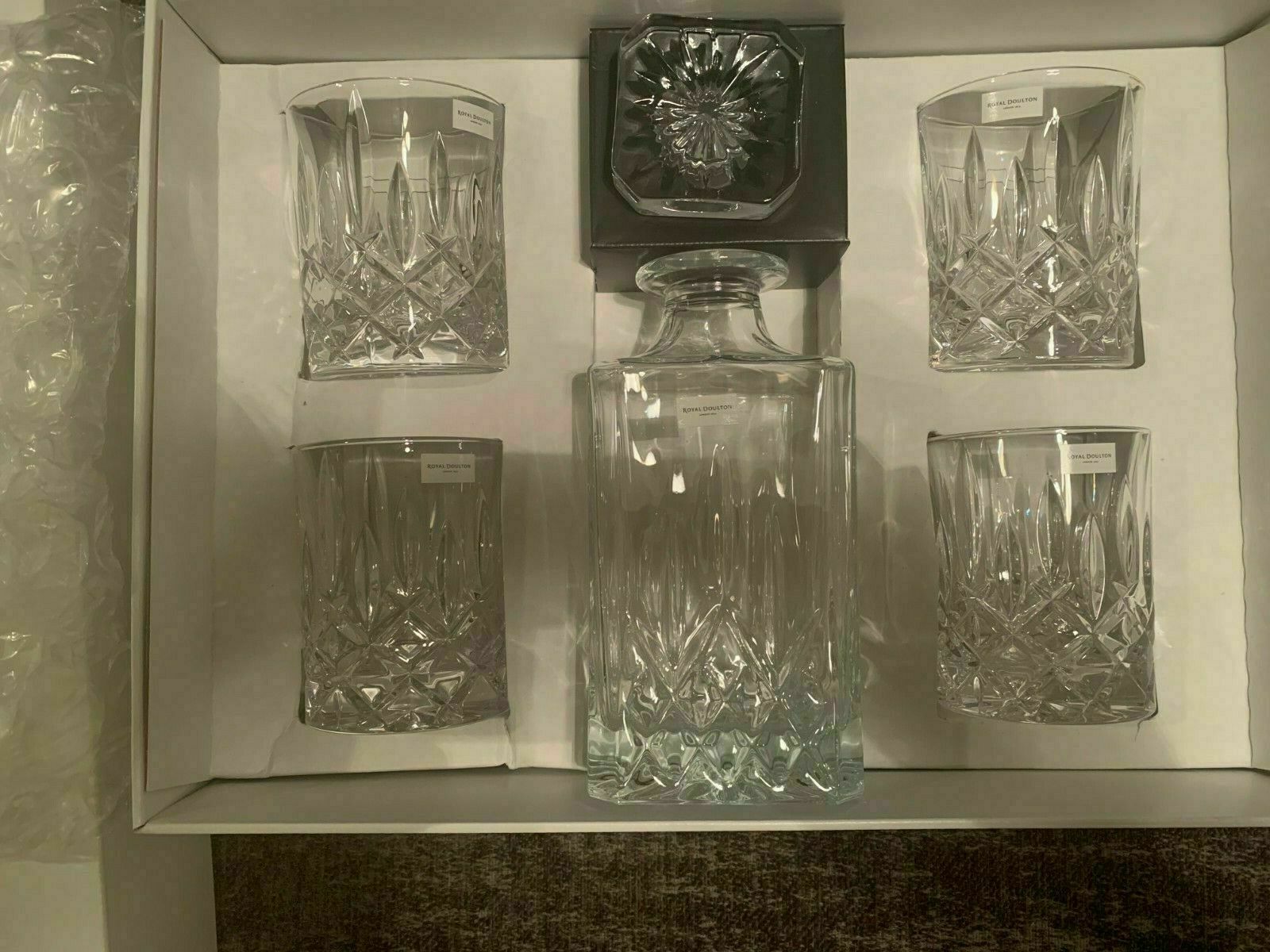 Royal Doulton Decanter Sets Spirit Square Decanter (Set of 4) eBay