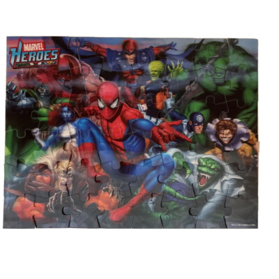 Marvel Heroes Super 3D 8 Puzzle Collection Hologram Capt America