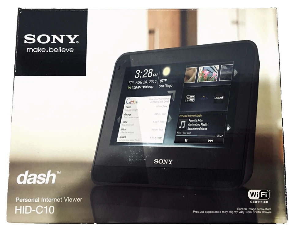 Sony Dash HID-C10 Personal Internet Viewer, BNIB Sealed with Receipt, VERY RARE - Image 2 of 4