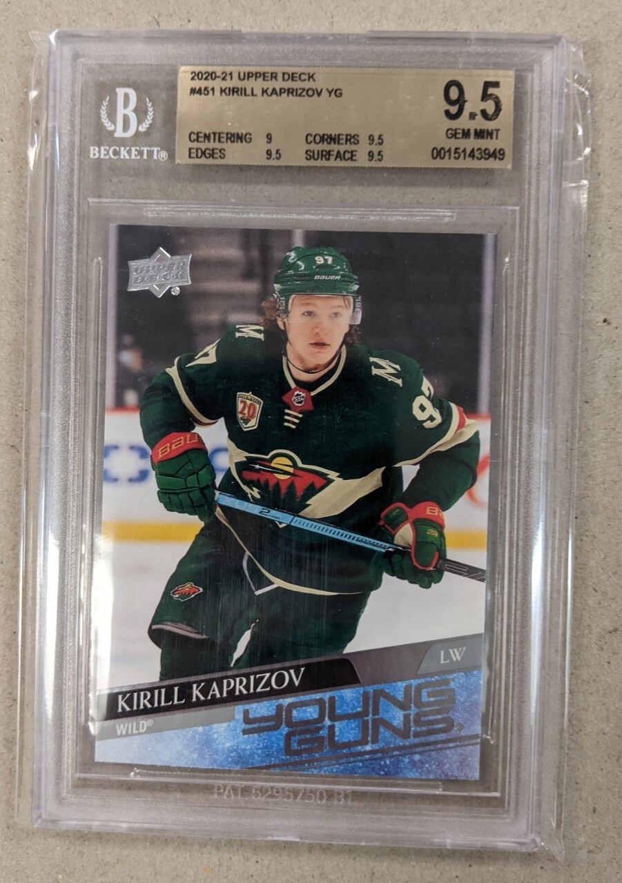 2020-21 UPPER DECK #451 KIRILL KAPRIZOV YG BGS 9.5 GEM 💎 MINT