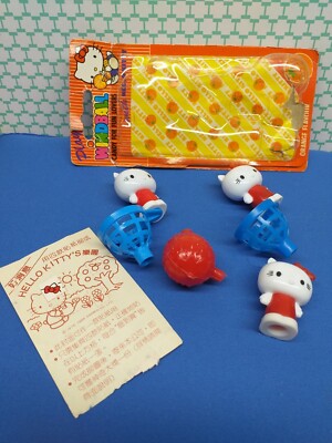VINTAGE SANRIO 1976 1986 HELLO KITTY CANDY WINDBALL PENCIL TOP TOY