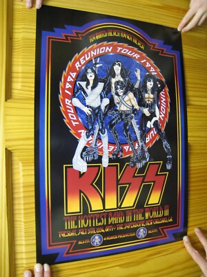 Kiss Poster 1996 Reunion Tour The Hottest Band In The World | eBay