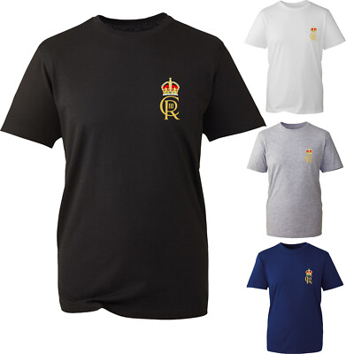 T-Shirt King Charles III LC Royal Cypher C III R Großbritannien Union Jack Krone UK Top
