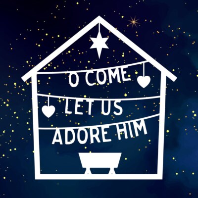 BOXED CARDS: CARD-CHRISTMAS-O COME! LET US ADORE H