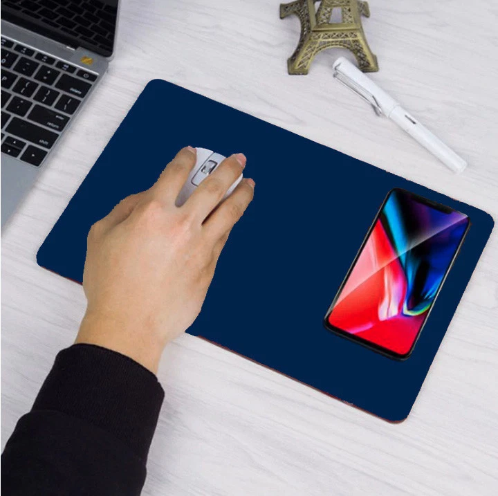 Wireless Charger Charging Mouse Pad for Samsung Galaxy iPhone X 12 13 14 Pro Max - Image 2 of 4