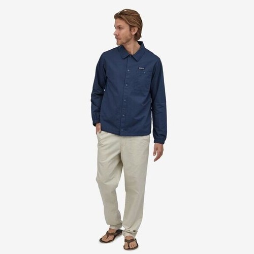 New Patagonia Men's Lightweight All-Wear Hemp Coaches Jacket Stone Blue - Picture 6 of 8