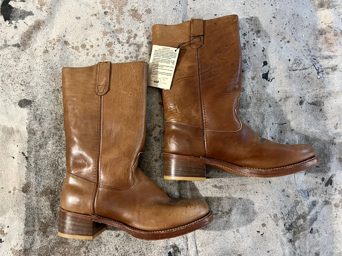 VTG NWT Deadstock 60’s 70’s Sears Wearmaster Leather Engineer Western Boots  11