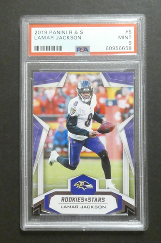 2019 Panini Rookies and Stars Lamar Jackson #5 PSA 9 Mint