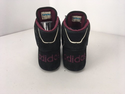 Adidas Rare Vintage 90s 95' CLUB MONDIAL Wrestling Shoes men’s size 12 Black Maroon - Bild 6 von 13