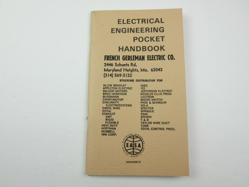 Electrical Engineering Pocket Handbook EASA French Gerleman Electric Co.