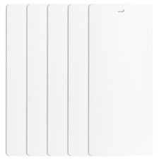 DALIX Lino Vertical Window Blinds Replacement Slats Repair 5 Pack Qty / White